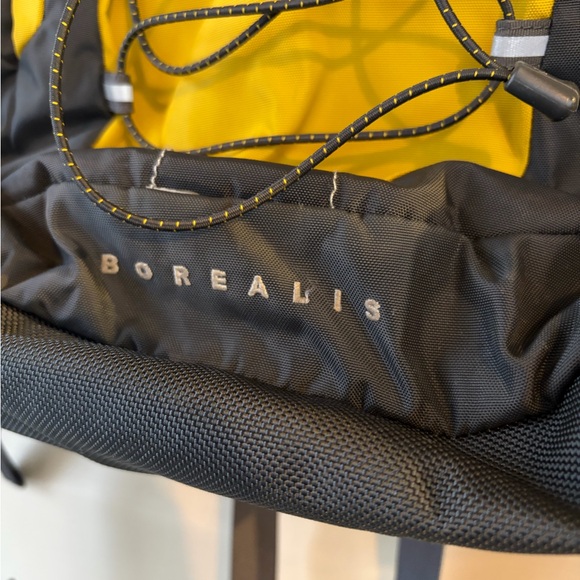 The North Face Borealis Black and Yellow Backpack - Picture 2 of 9